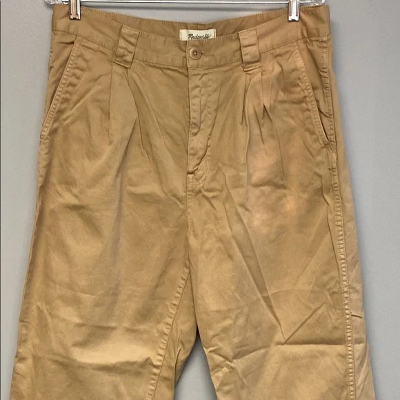 Madewell Tan Wide Leg Pants Utility Style - Picture 4 of 8